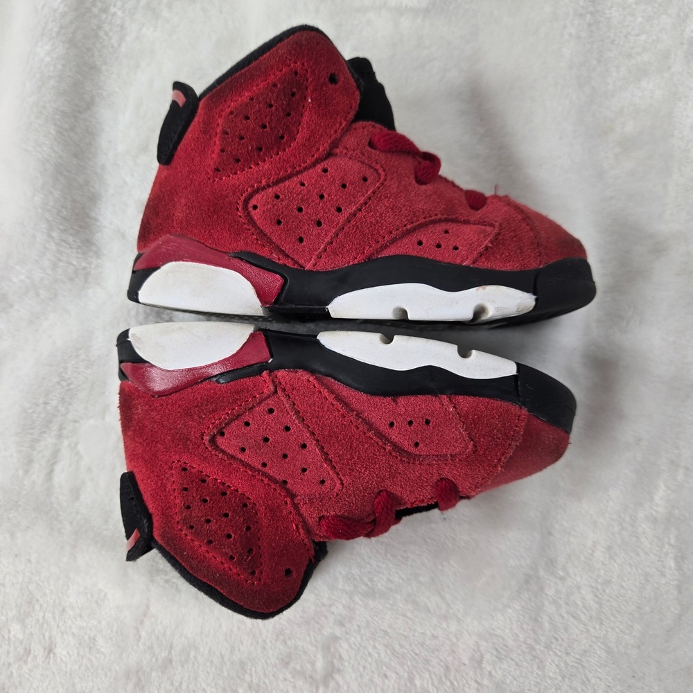 Jordan 6 Retro Toro Bravo Toddler Sneakers Varsity Red Black DV3606-600 6C - Picture 6 of 13